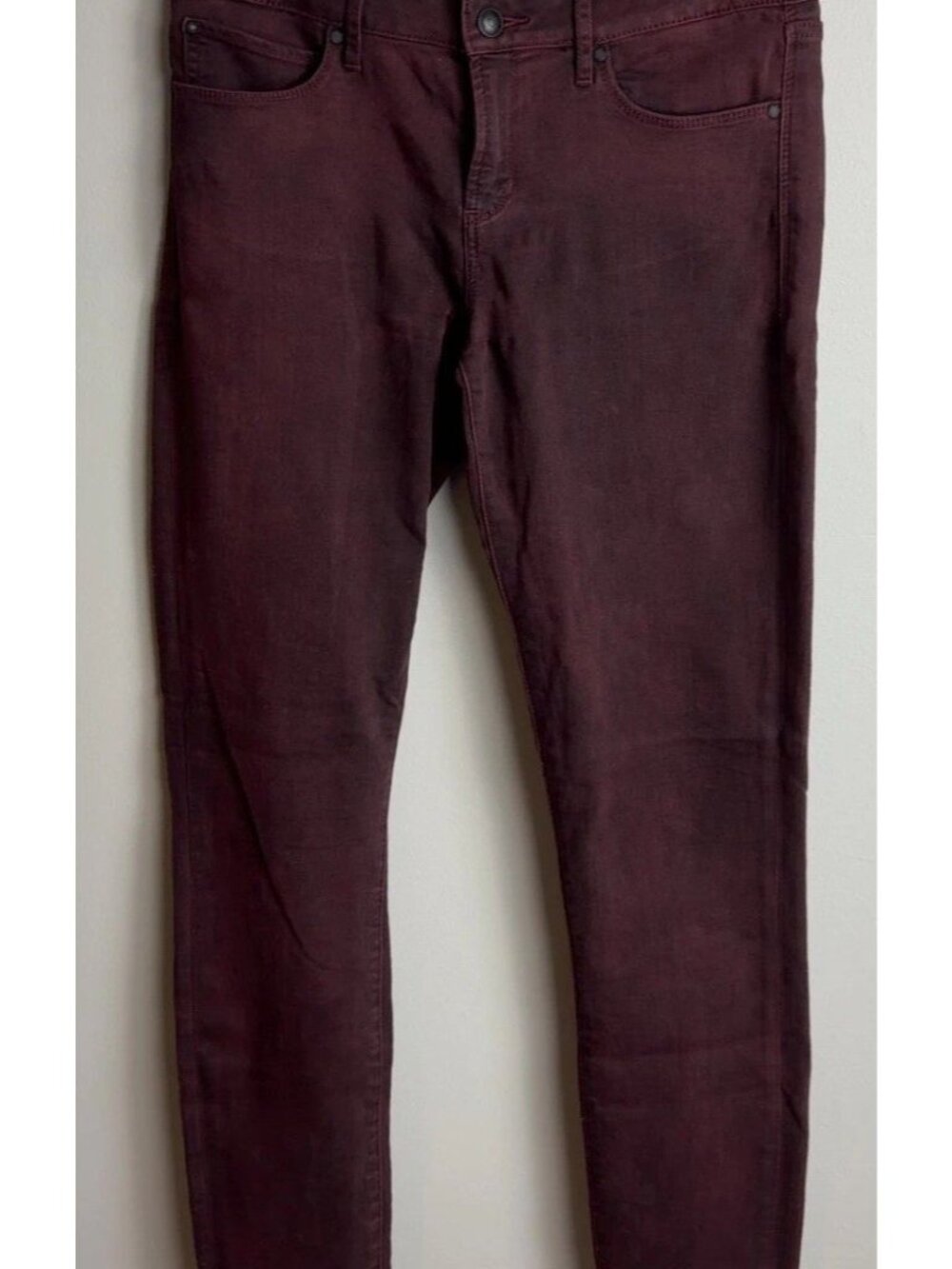 Articles of Society Burgundy Skinny Jeans Size 29 Deep Red Denim Women’s
